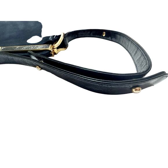 VTG Crouch & Fitzgerald Black Suede Frame Bag & Adjustable Strap – 1950s Classic - Picture 9 of 9